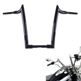 Massive 1 1/2 Inch Ape Hangers Handlebars, 16 Inch Black Handlebars for Harley Davidson Touring, Softail, Dyna, Sportster, Baggers, Dressers, EZ Mounting Wiring. - SHARKROAD